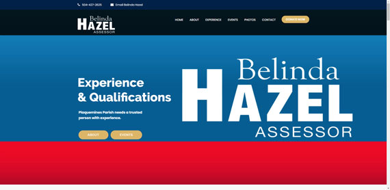 Belinda Hazel Assessor Website Screenshot