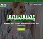 Distinctive Cleaners Website Screenshot