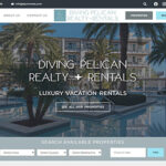 Diving Pelican Realty + Rentals Website Screenshot